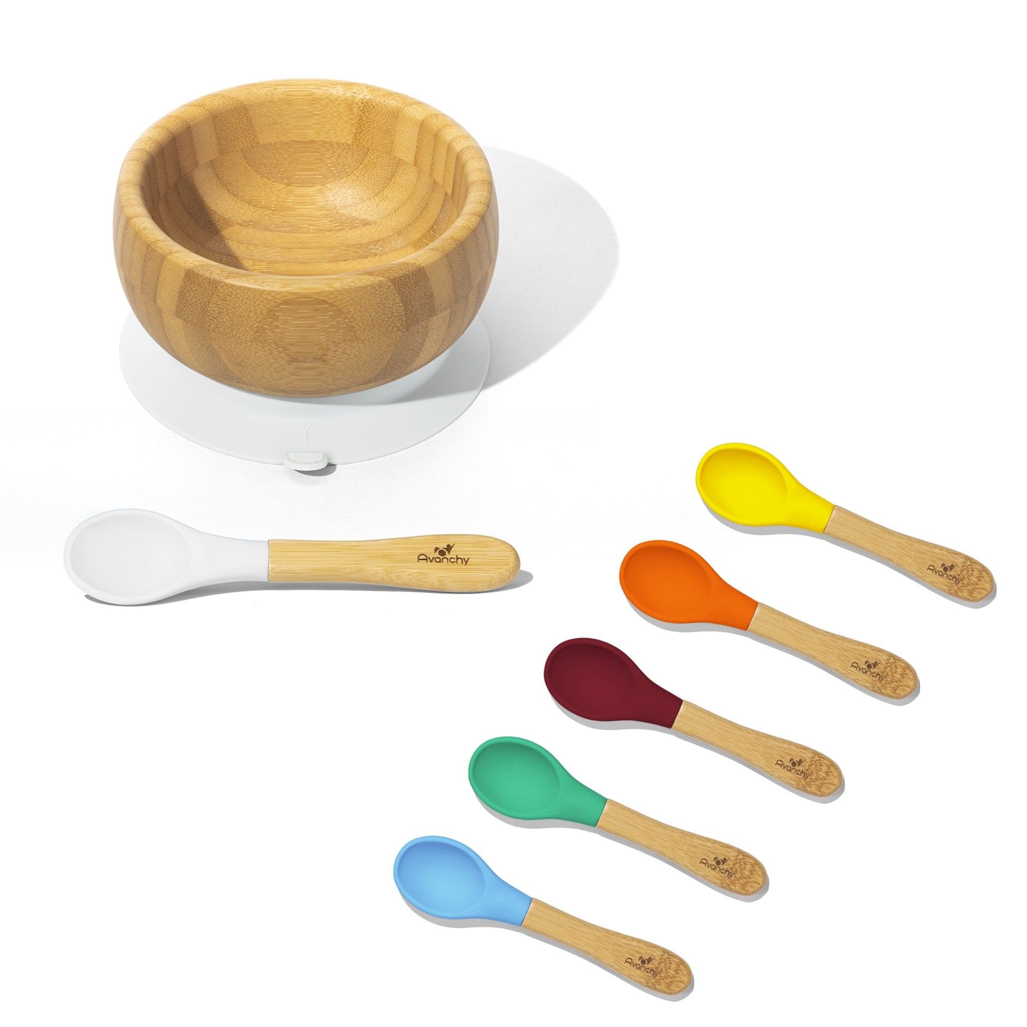 Baby Bowl + Spoon | Bamboo & Silicone