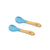 Bamboo Baby Led Weaning Forks - BLW 6 months - Avanchy Sustainable Baby Dishware