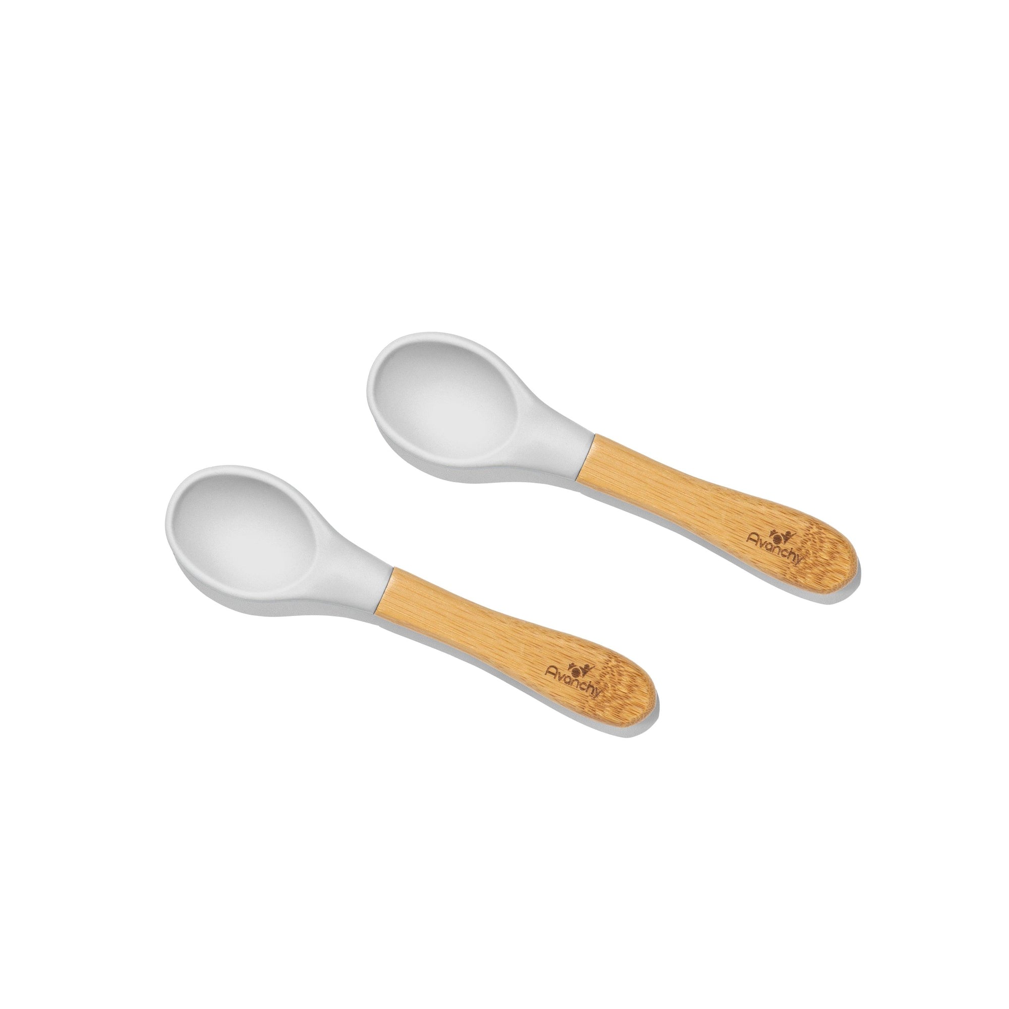 Bamboo BLW Baby Infant Self Seeding Spoons | Wide-Short - Avanchy Sustainable Baby Dishware