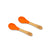 Bamboo BLW Baby Infant Self Seeding Spoons | Wide-Short - Avanchy Sustainable Baby Dishware