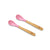 Bamboo Infant Spoons - BLW Baby Self Feeding Spoon | Thin - Long - Avanchy Sustainable Baby Dishware