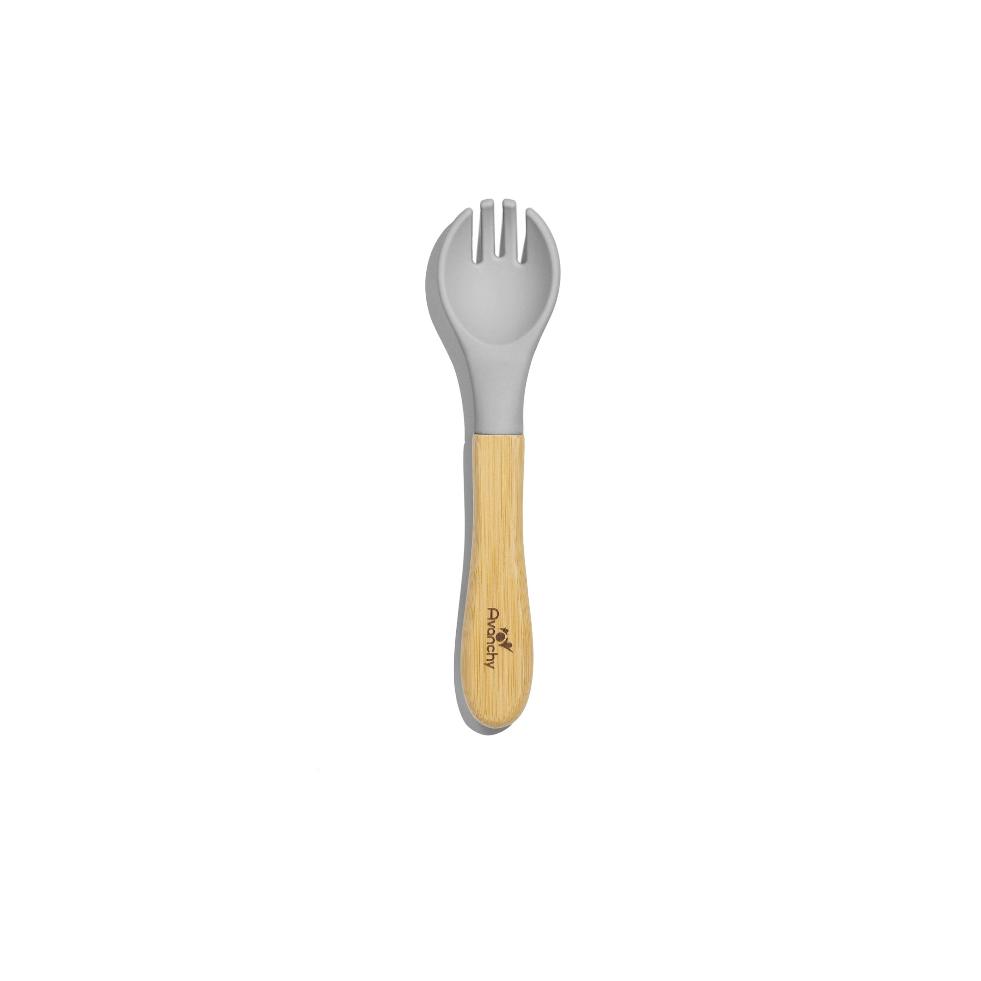 Bamboo Training Single Fork - Baby Led Weaning Forks - BLW 6 months - Avanchy Sustainable Baby Dishware