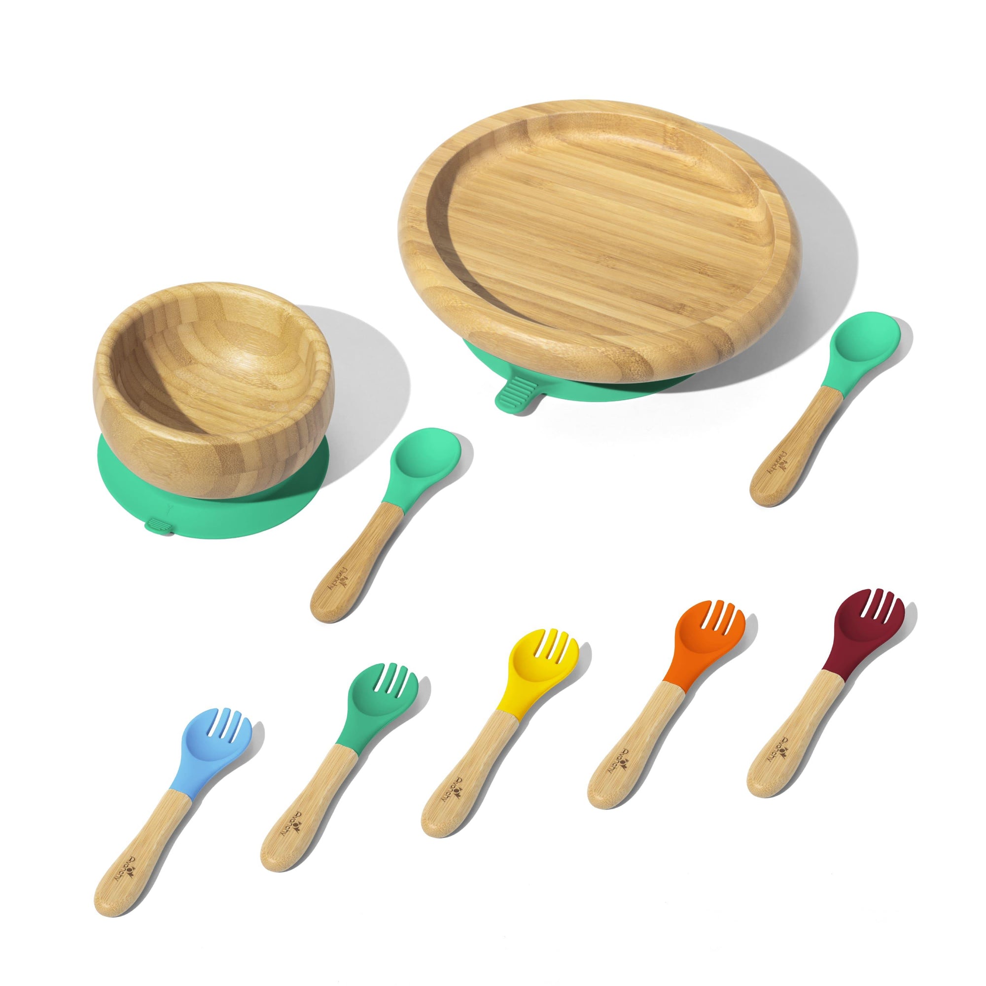 Classic Rainbow Gift Set - Avanchy Sustainable Baby Dishware