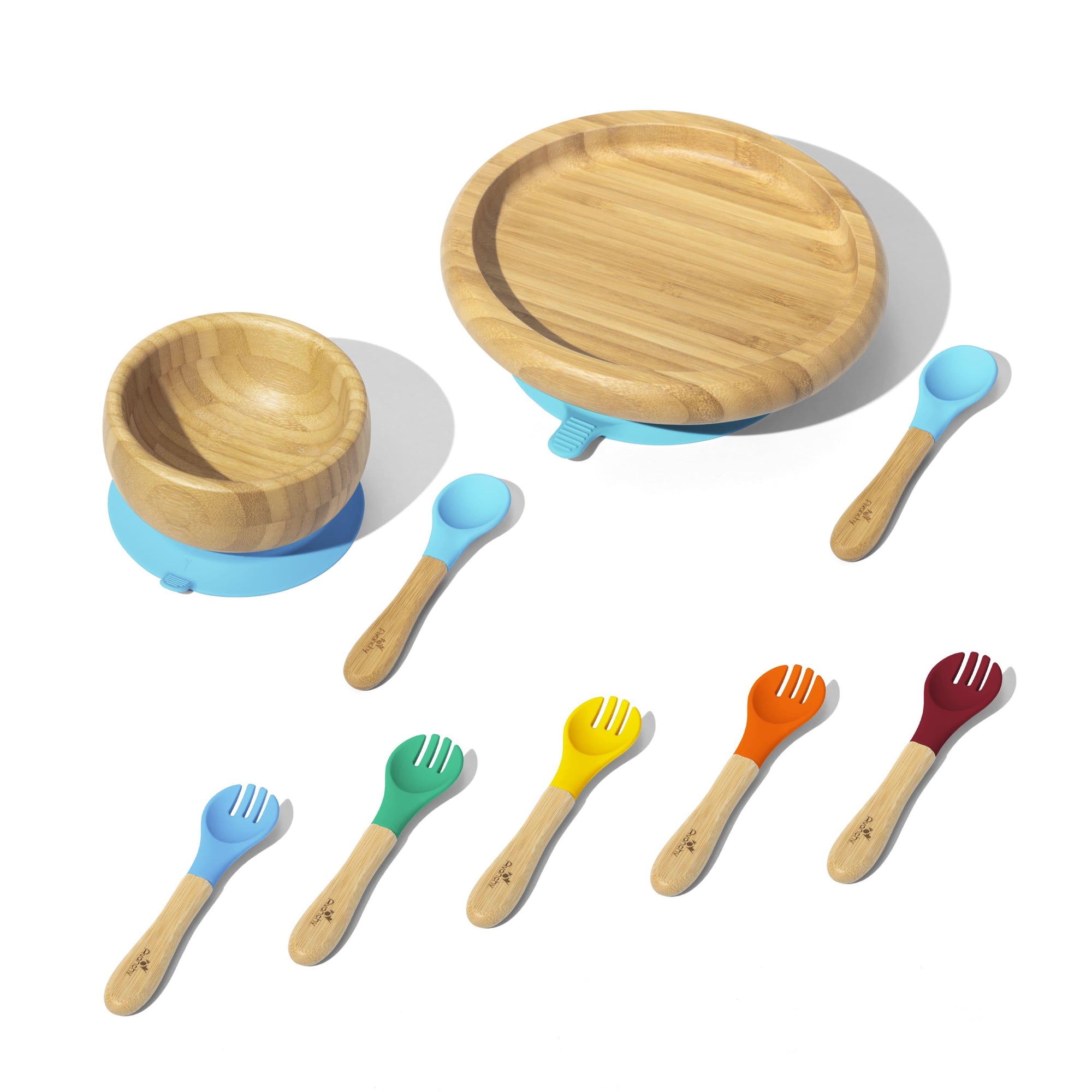 Classic Rainbow Gift Set - Avanchy Sustainable Baby Dishware