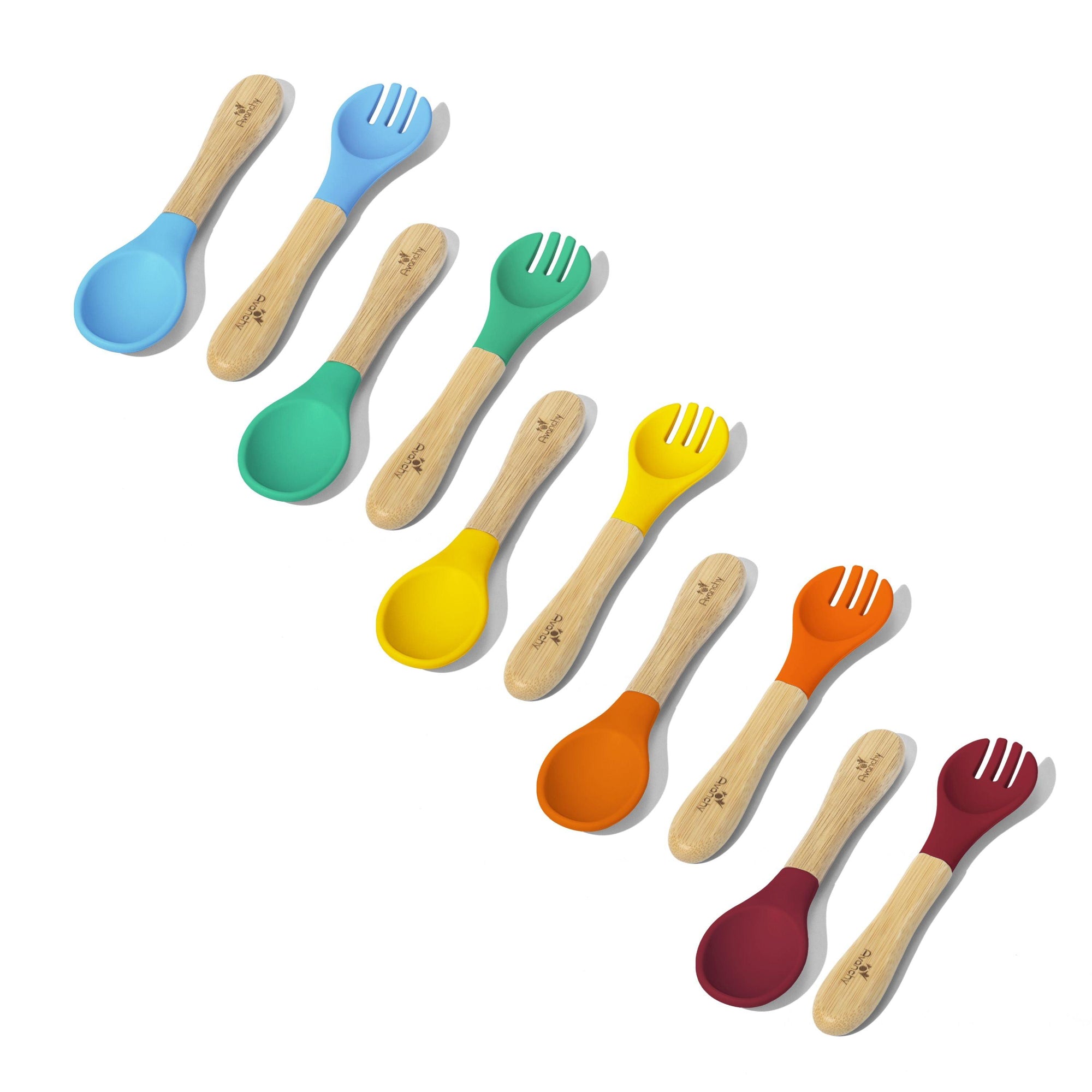 Essential Utensils Bundles - Avanchy Sustainable Baby Dishware