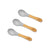 Monochrome Utensils Tri-Pack - Avanchy Sustainable Baby Dishware