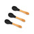 Monochrome Utensils Tri-Pack - Avanchy Sustainable Baby Dishware