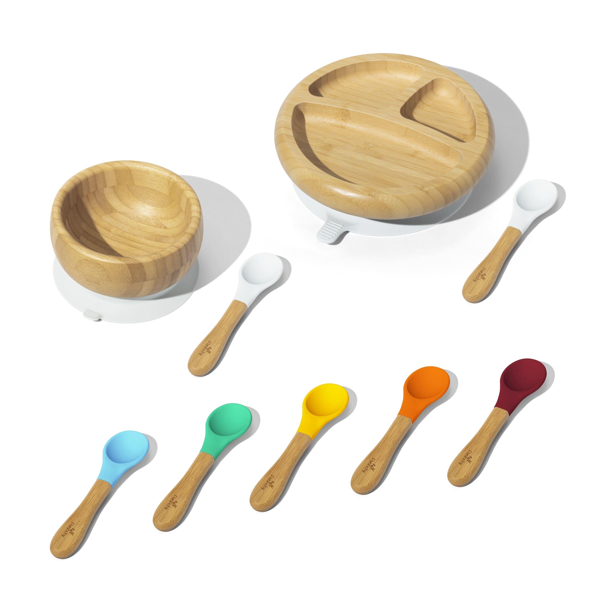 Rainbow Baby Gift Set - Avanchy Sustainable Baby Dishware