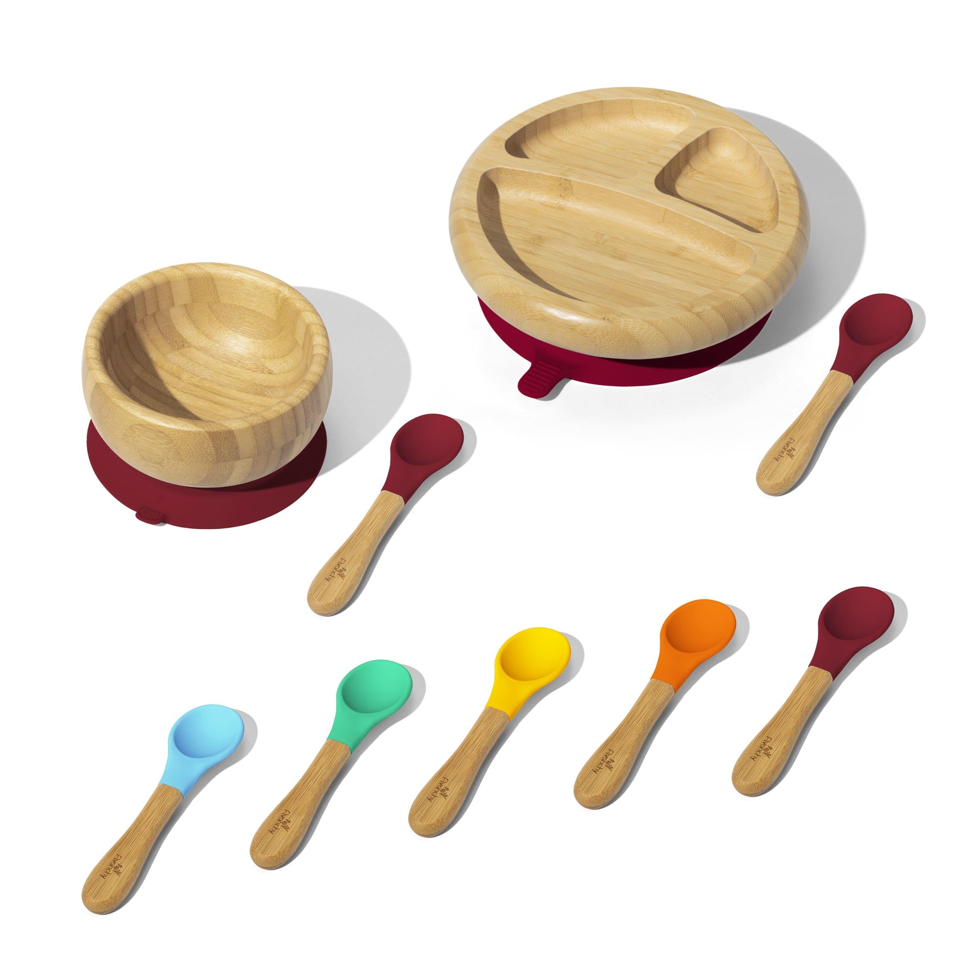 Rainbow Baby Gift Set - Avanchy Sustainable Baby Dishware