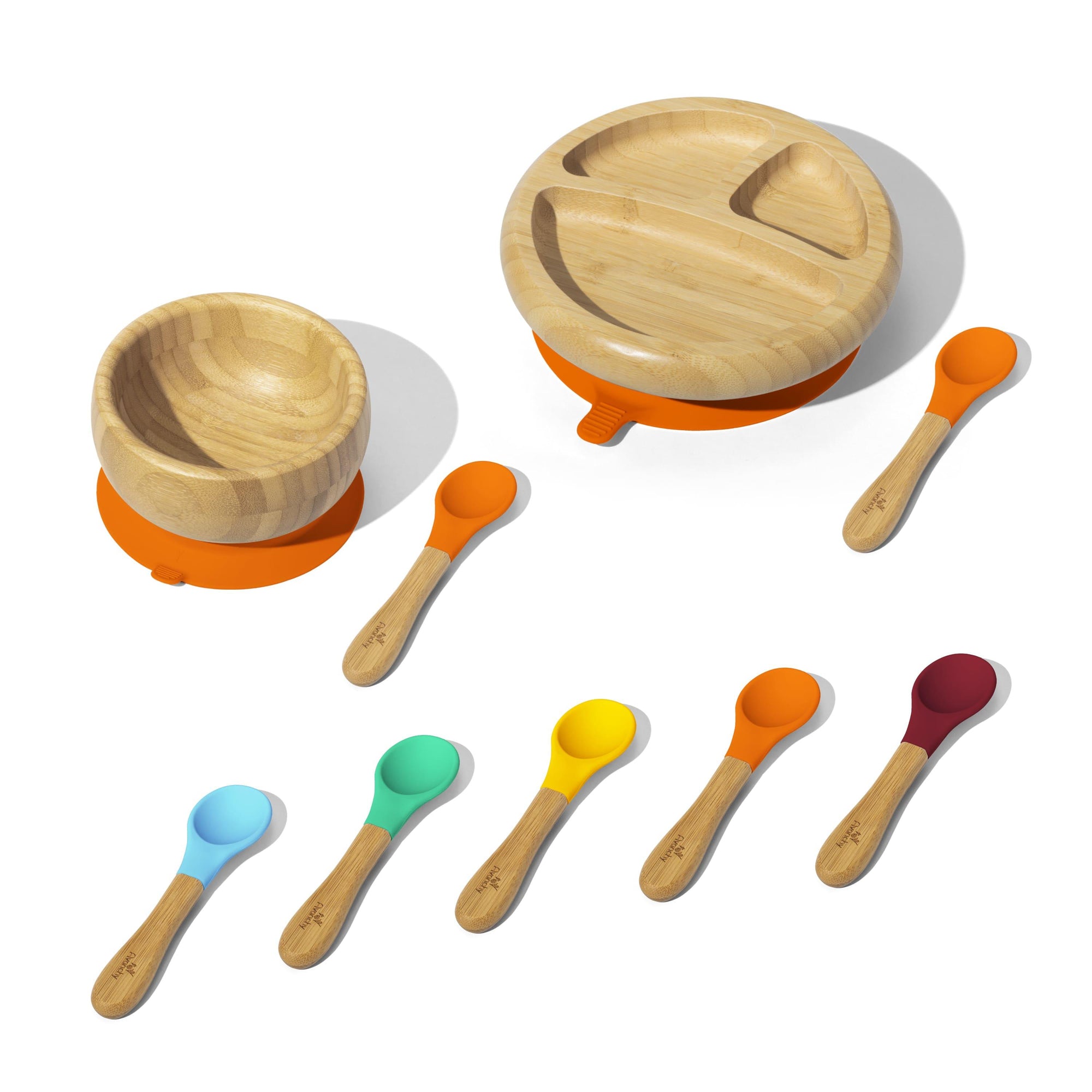 Rainbow Baby Gift Set - Avanchy Sustainable Baby Dishware