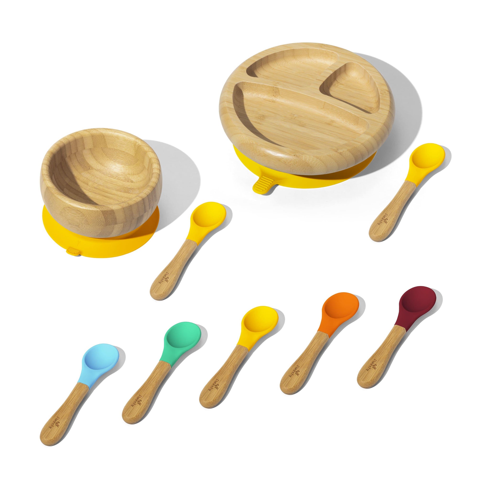 Rainbow Baby Gift Set - Avanchy Sustainable Baby Dishware