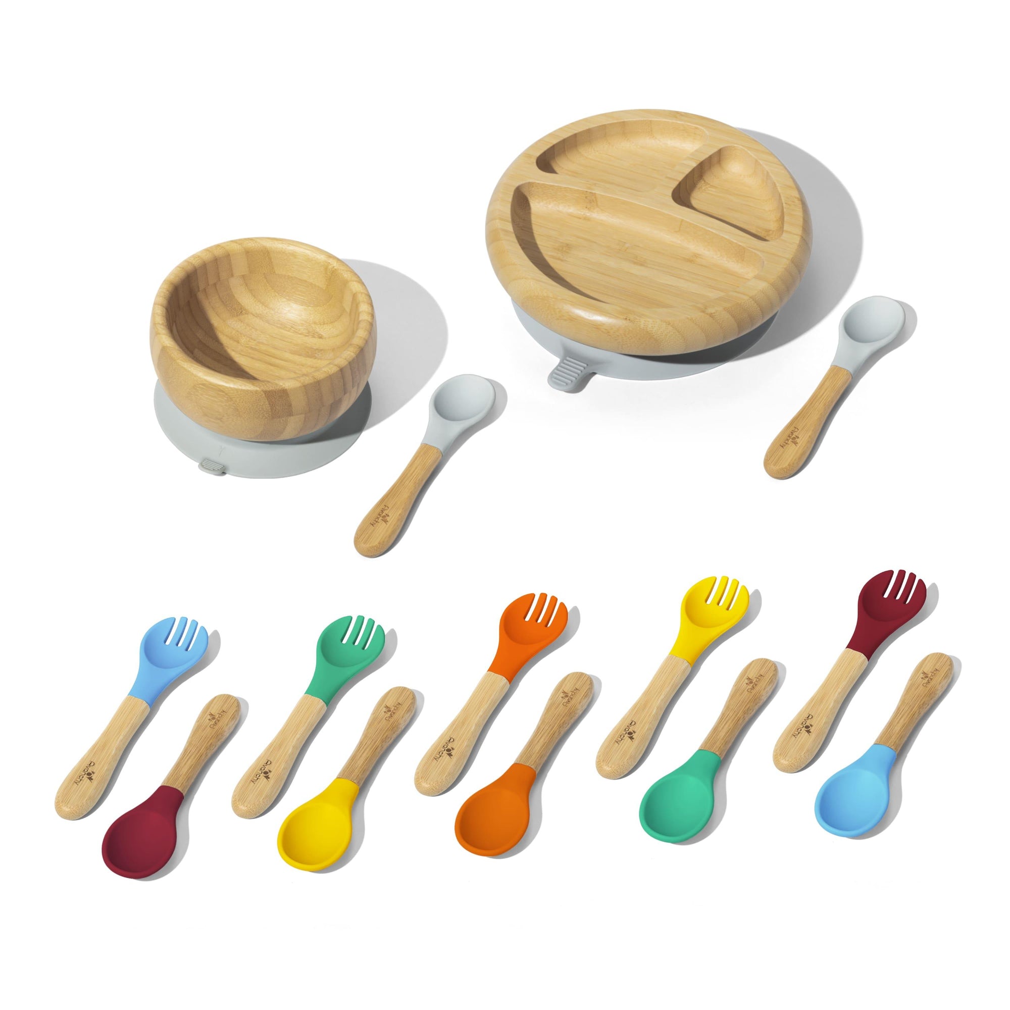 Rainbow Baby Plus Gift Set - Avanchy Sustainable Baby Dishware