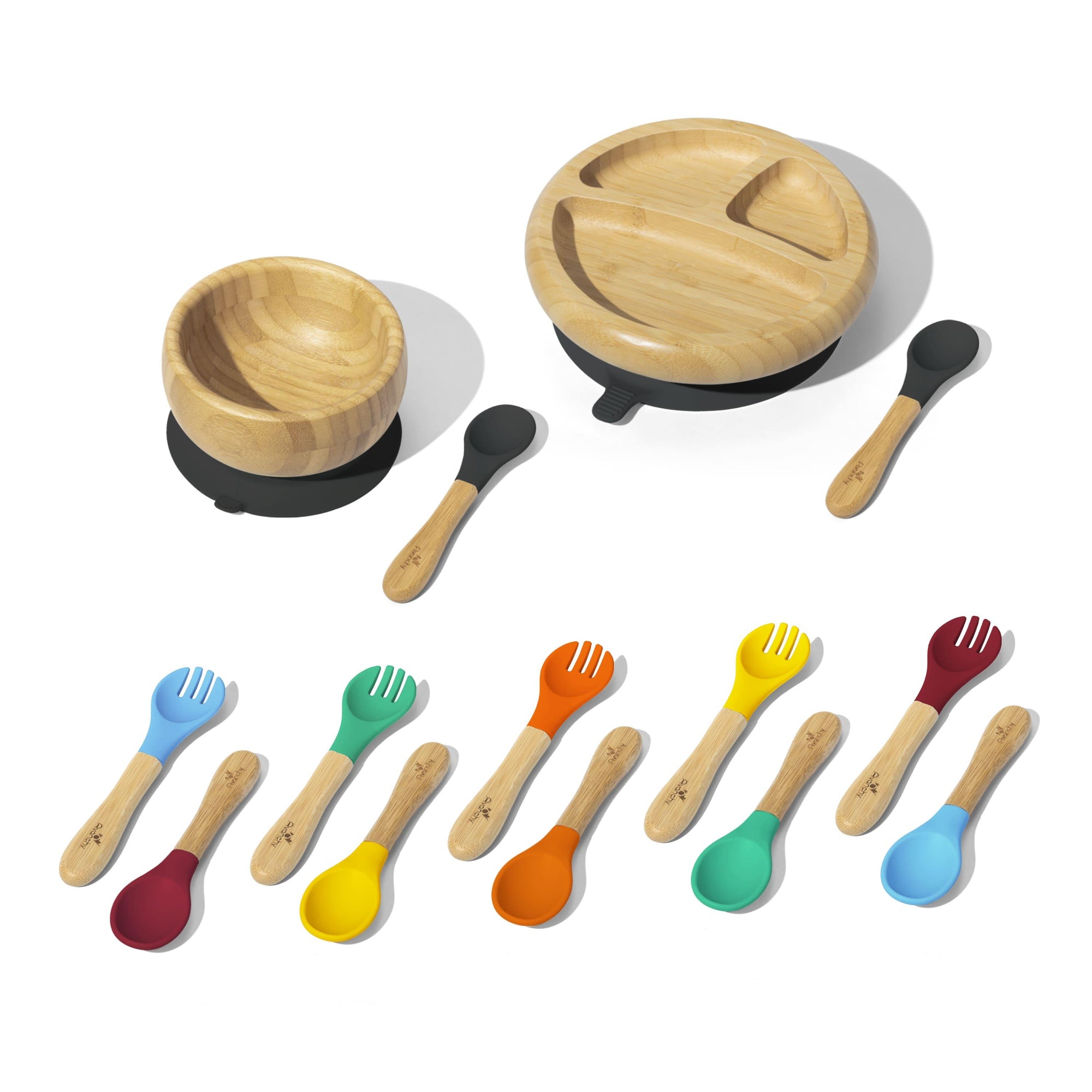 Rainbow Baby Plus Gift Set - Avanchy Sustainable Baby Dishware