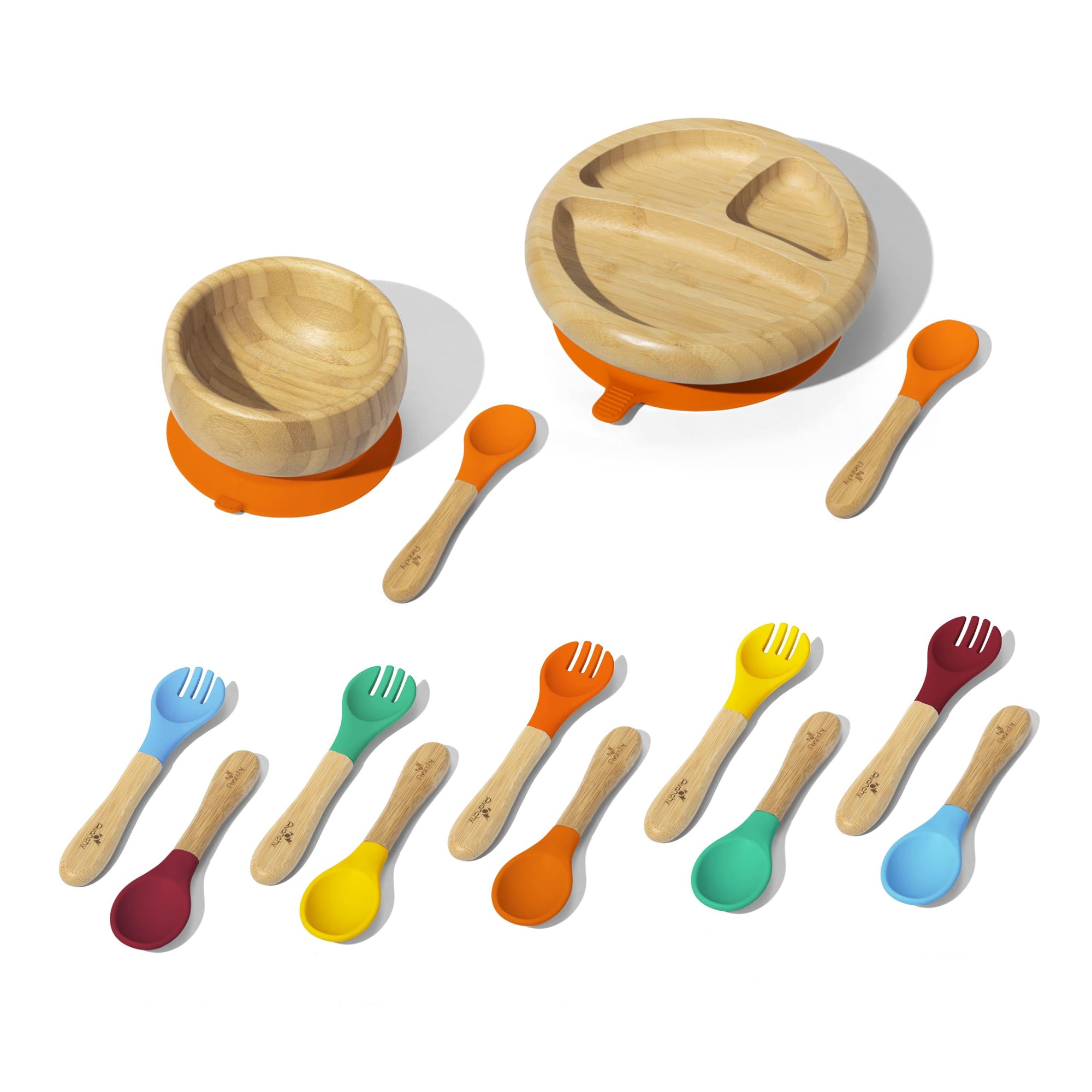 Rainbow Baby Plus Gift Set - Avanchy Sustainable Baby Dishware