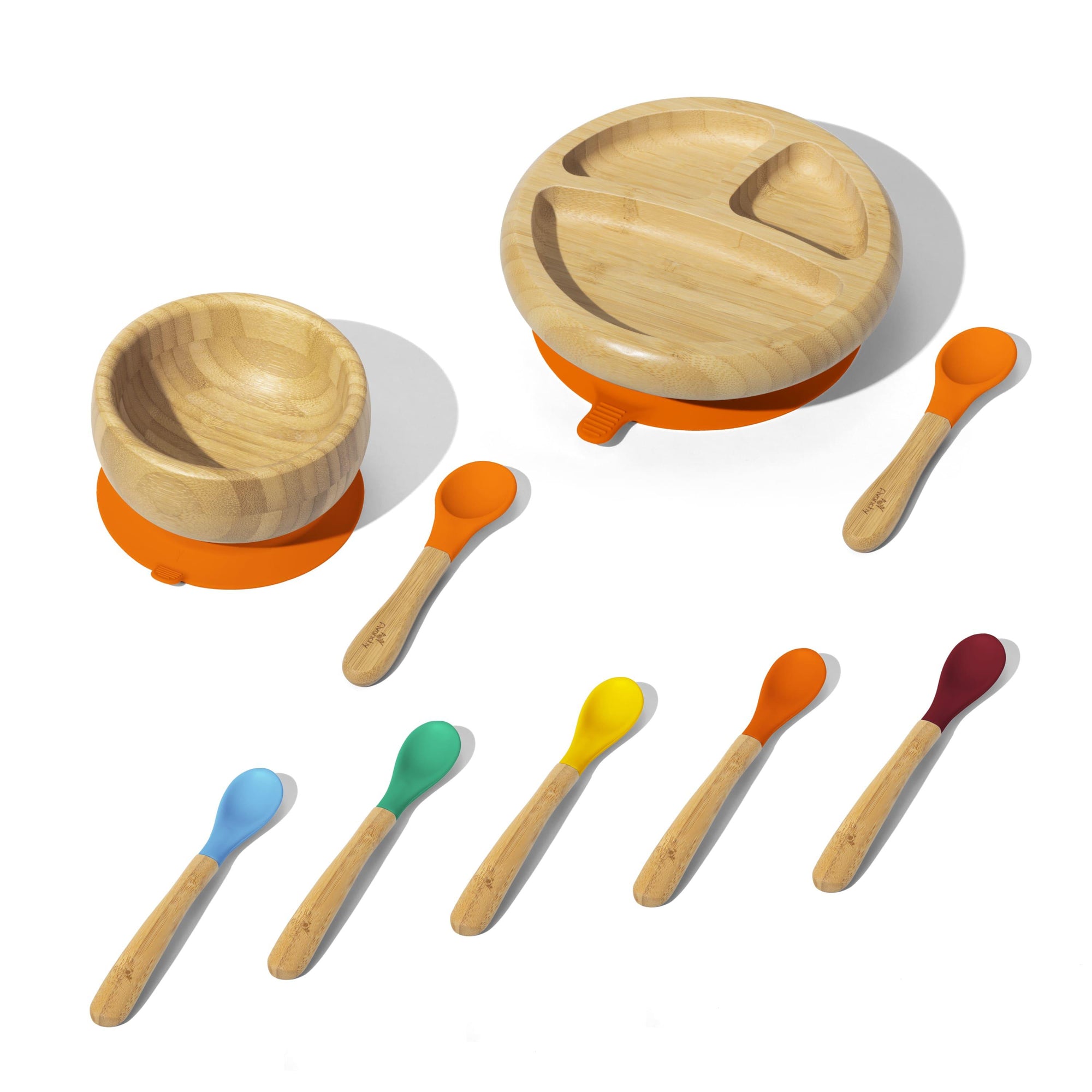 Rainbow Infant Gift Set - Avanchy Sustainable Baby Dishware