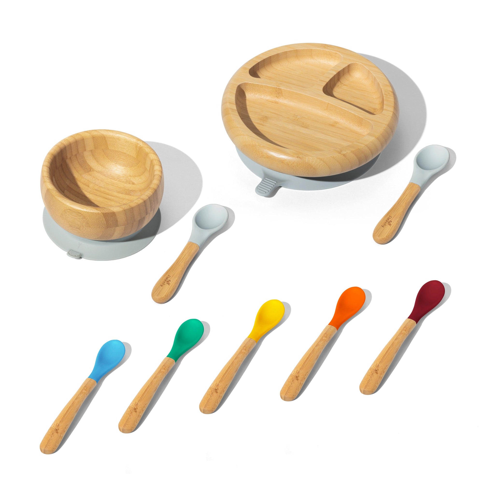 Rainbow Infant Gift Set - Avanchy Sustainable Baby Dishware