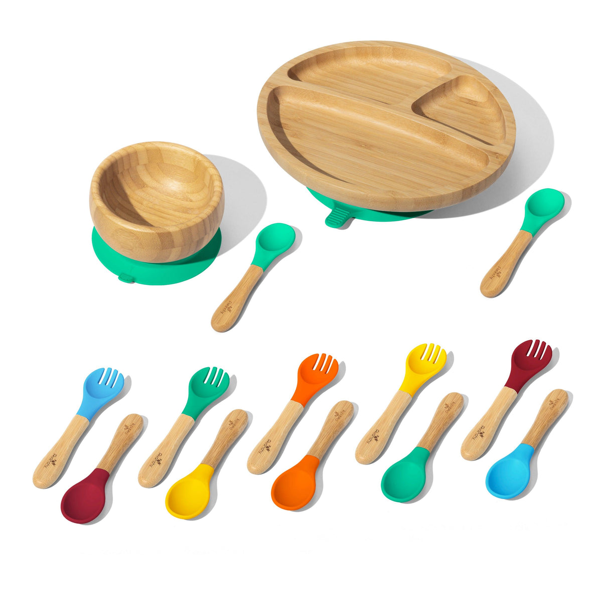 Rainbow Pre-K Plus Gift Set - Avanchy Sustainable Baby Dishware