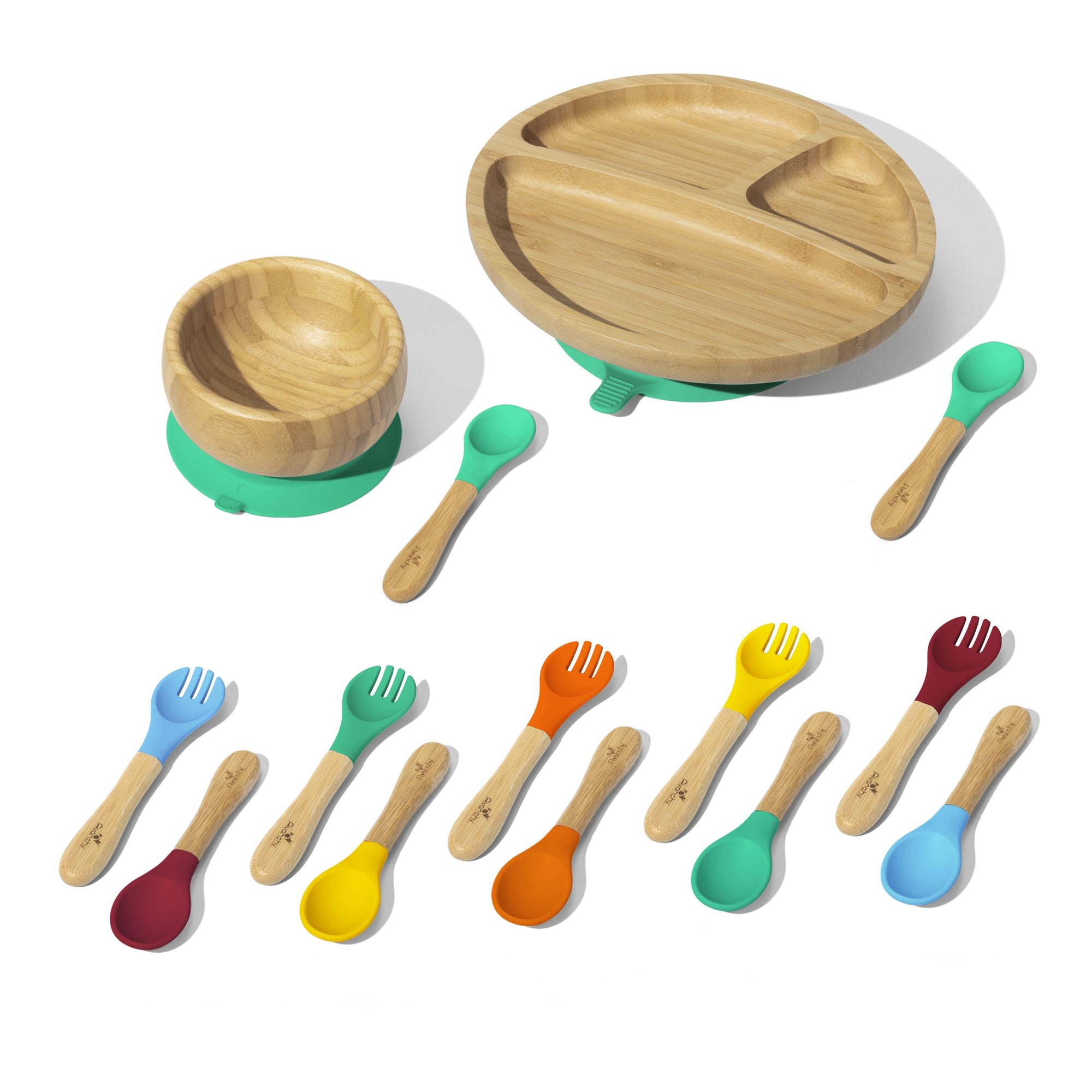 Rainbow Pre-K Plus Gift Set - Avanchy Sustainable Baby Dishware