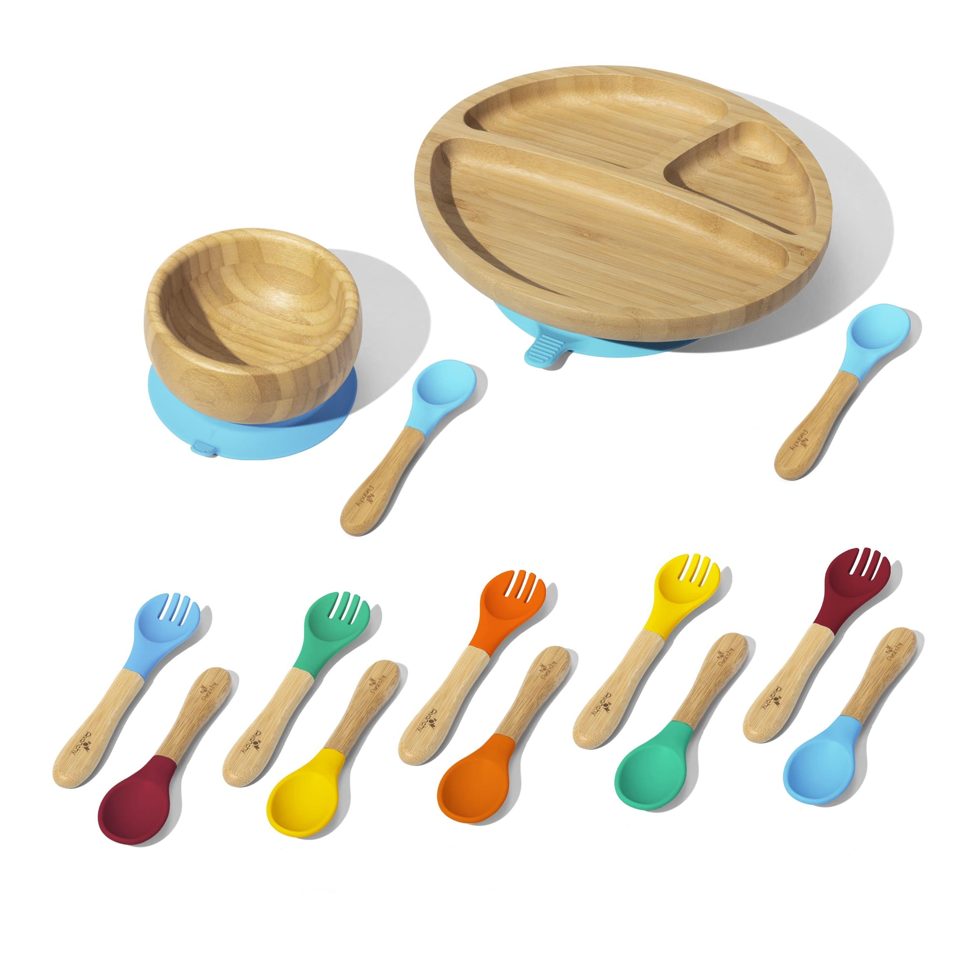 Rainbow Pre-K Plus Gift Set - Avanchy Sustainable Baby Dishware