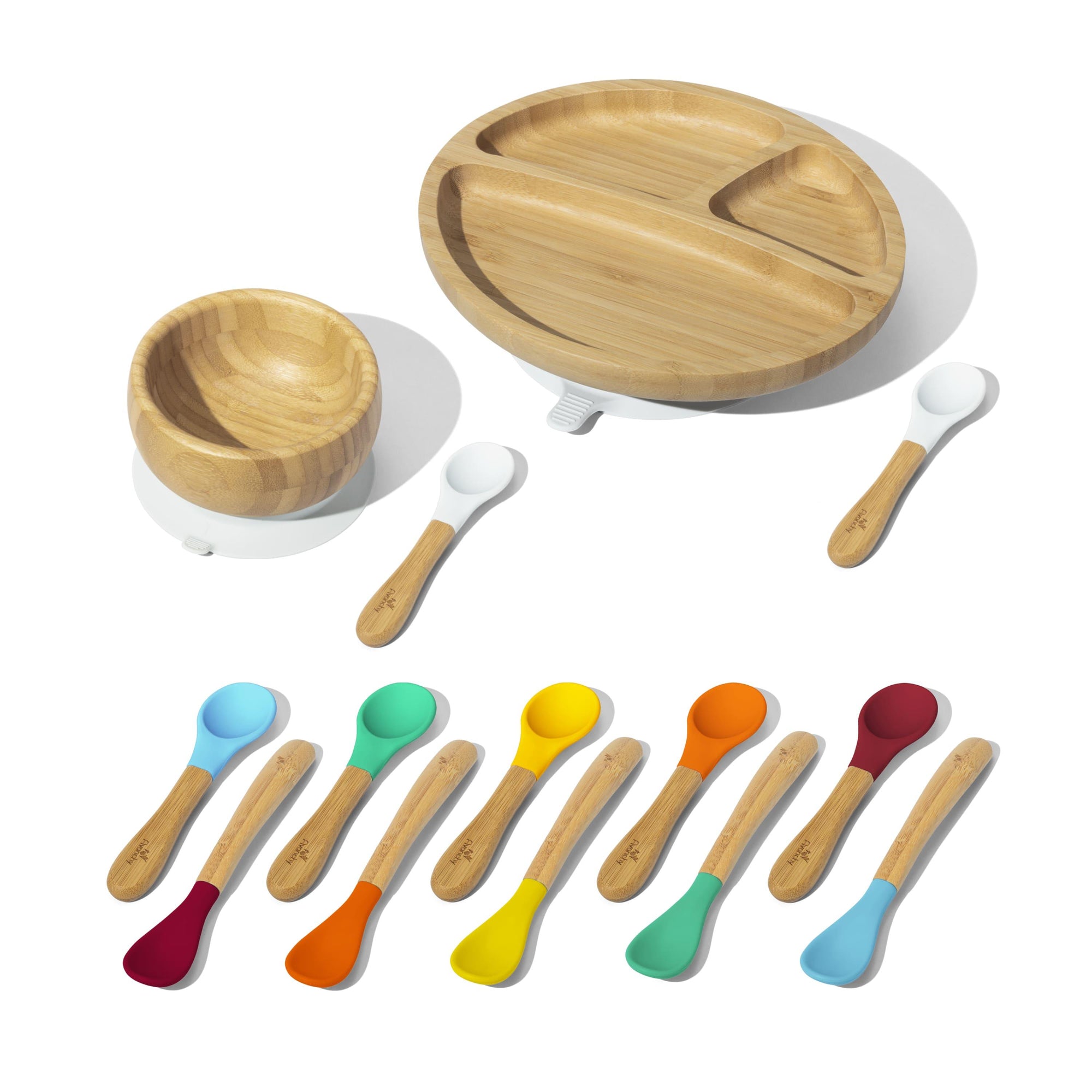 Rainbow Toddler Plus Gift Set - Avanchy Sustainable Baby Dishware