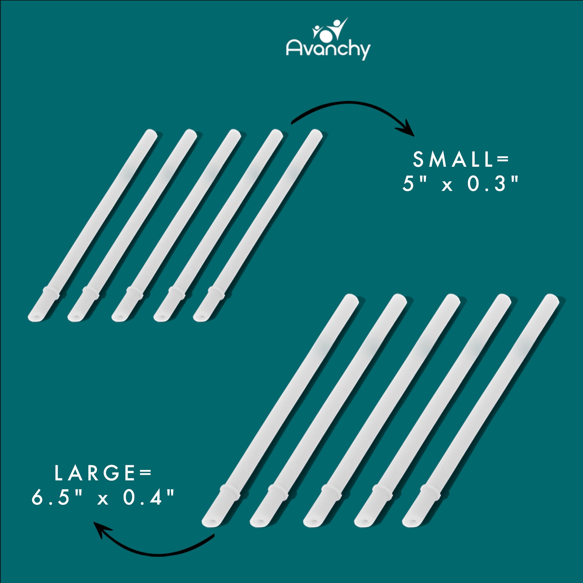 Silicone Baby Straws - Avanchy Sustainable Baby Dishware