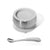 Stainless Steel Baby Bowl + Spoon - BLW Removeable Suction Infant Feeding Bowl + Lid Set - Avanchy Sustainable Baby Dishware