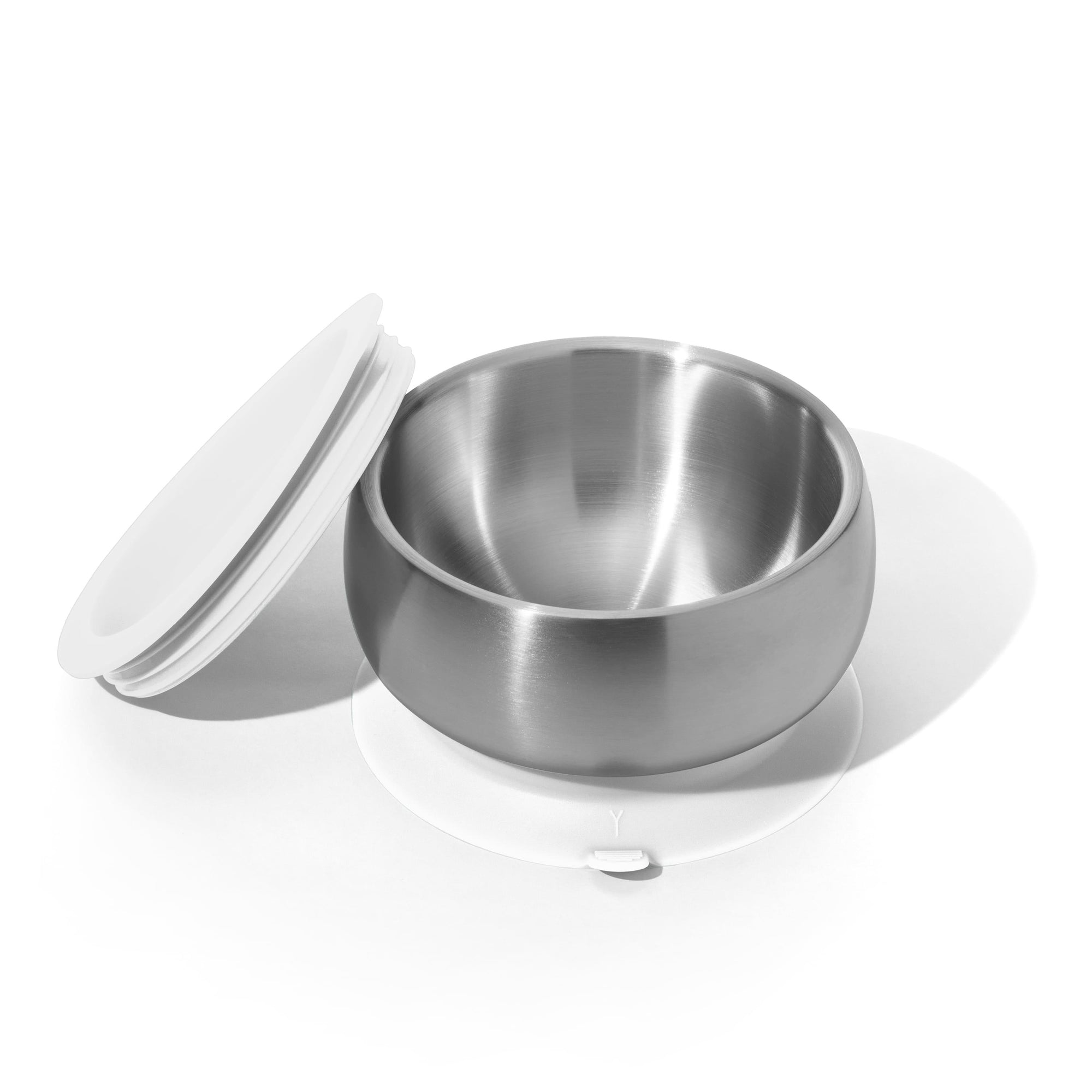 Stainless Steel Baby Bowls - BLW Removeable Suction Infant Feeding Bowl + Lid Set - Avanchy Sustainable Baby Dishware