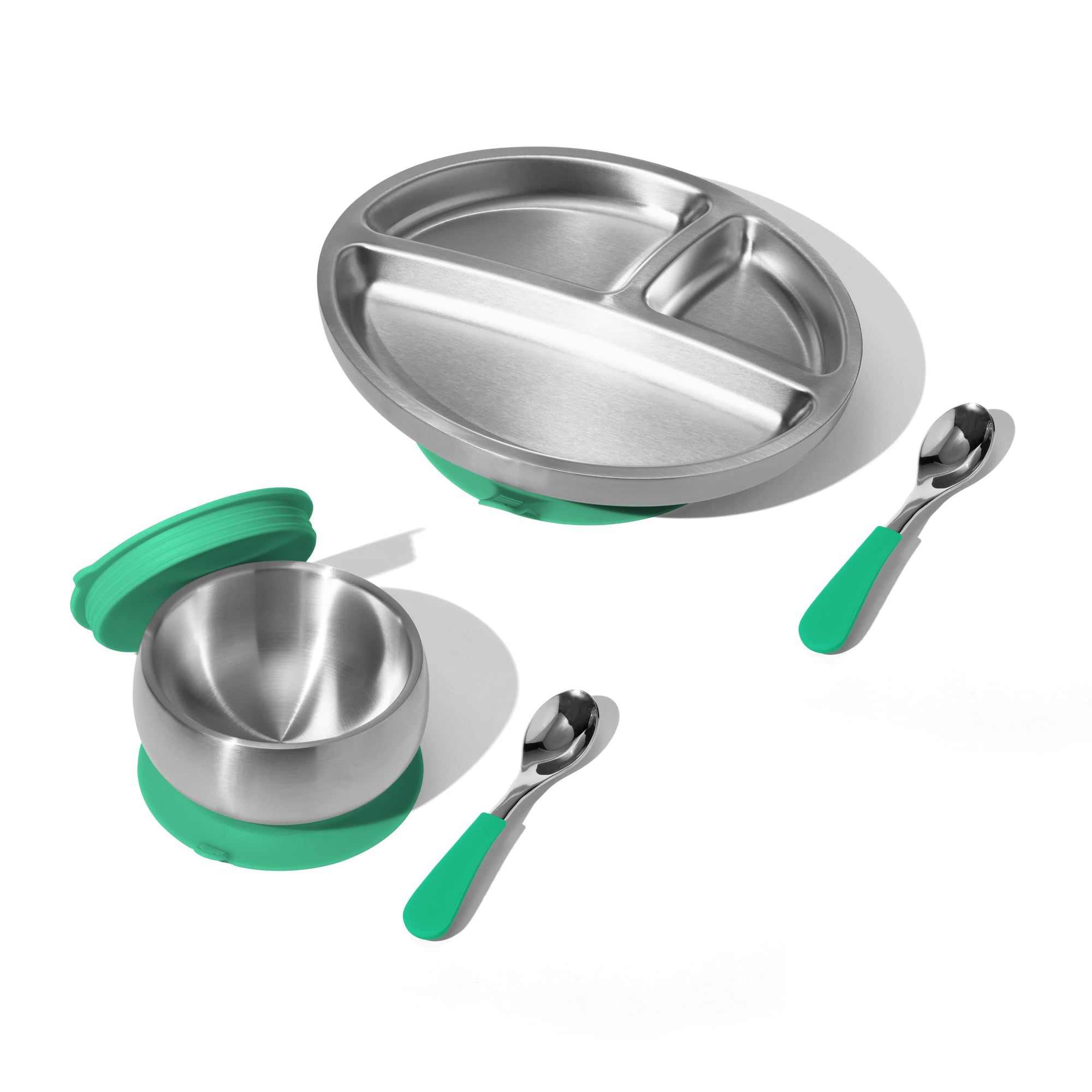 Stainless Steel Rainbow Baby Gift Set - Avanchy Sustainable Baby Dishware